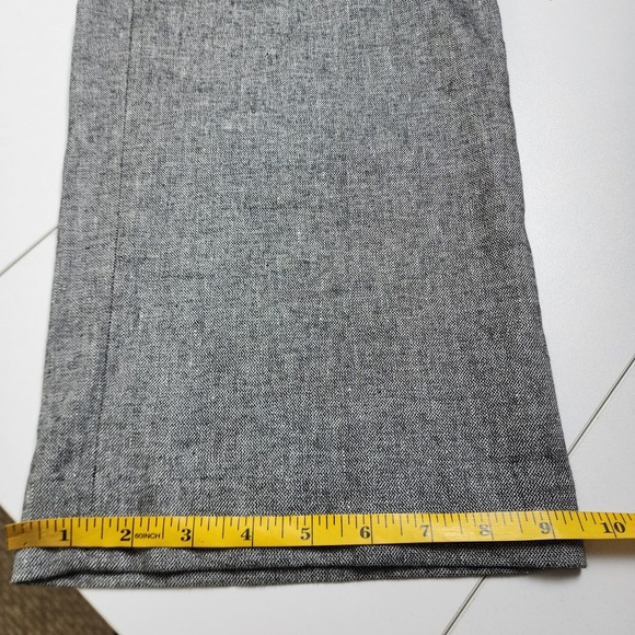 Talbots Womens Bristol Pant Size 14 Linen Blend Pascala Texture Pleated Trousers - Picture 12 of 13